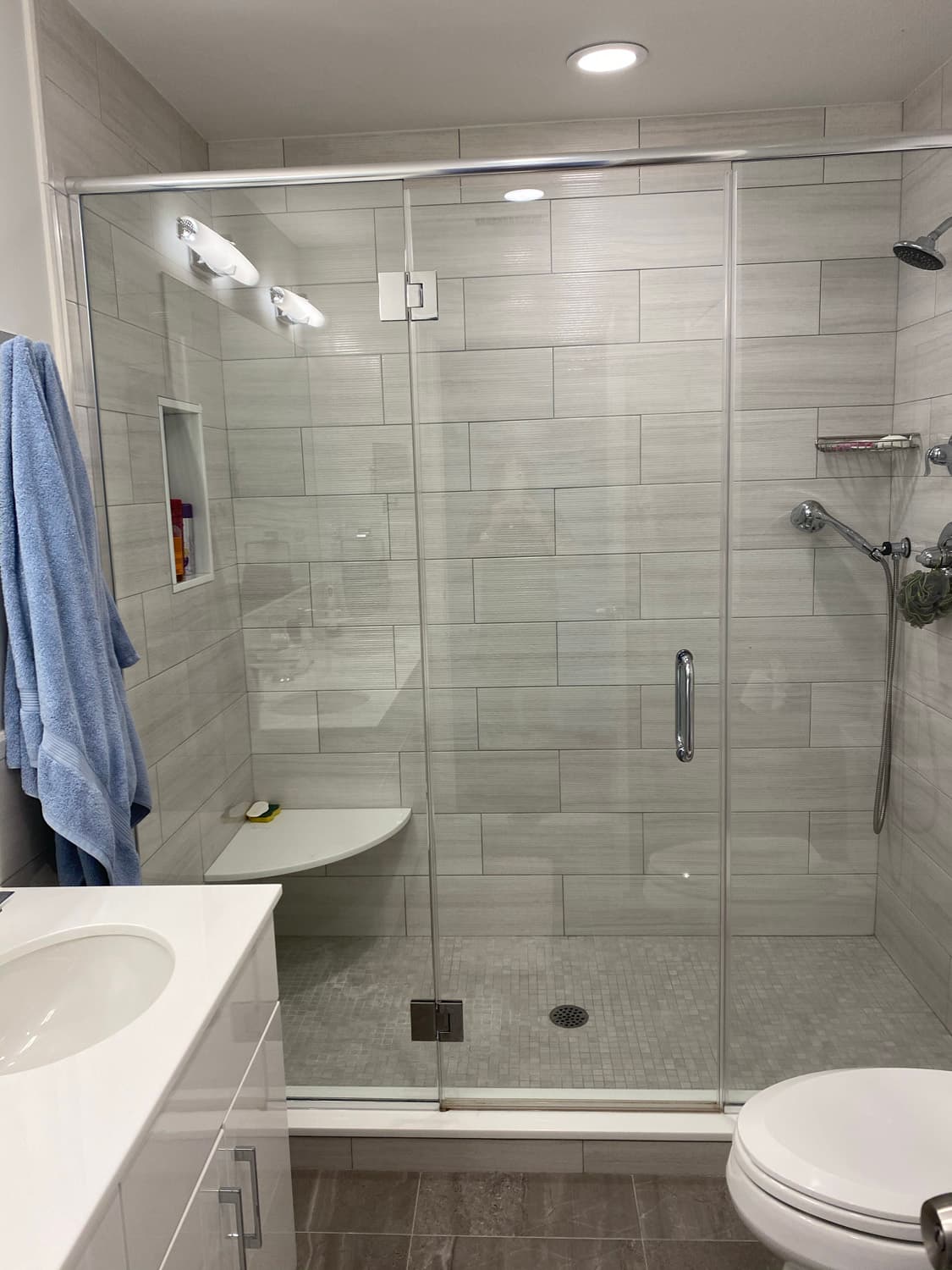 Master bath walk-in shower